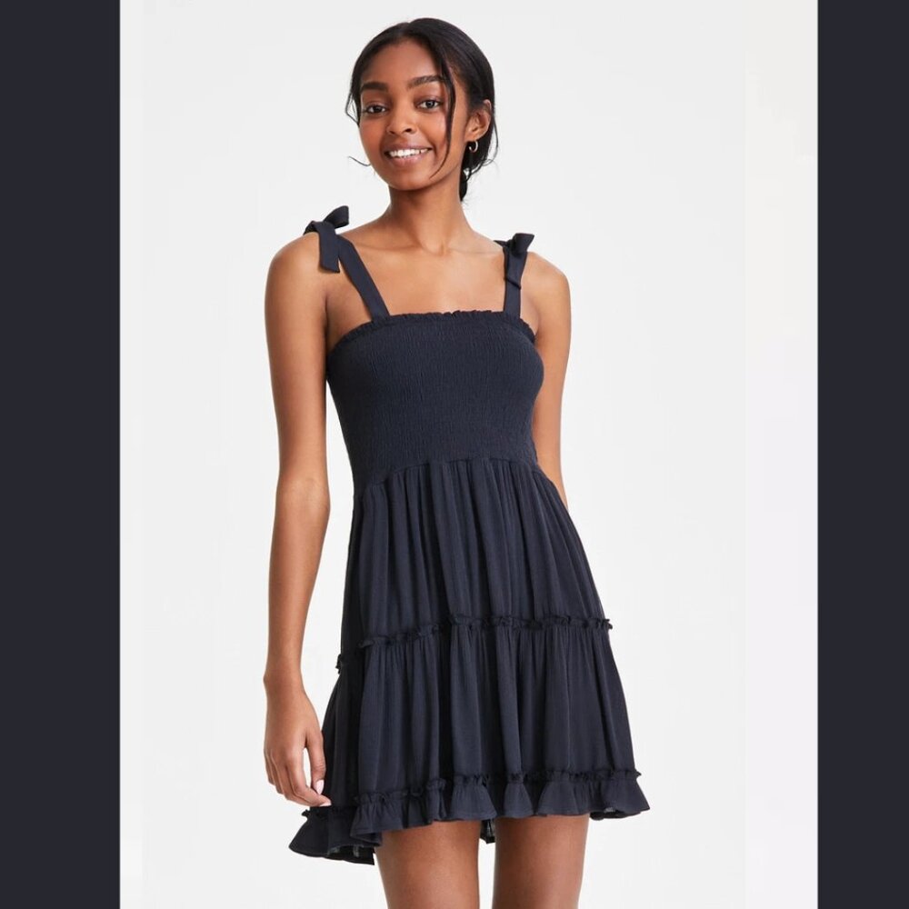 Miken Juniors' Smocked Swim Cover-Up Dress NWT Sz L